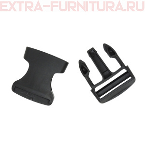 Фастекс 32 мм, арт.ГК, цв.черный (полипропилен) усиленный (уп.100шт.)