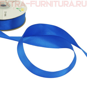Лента атласная 24 мм цв 152 св.василек рул. 27,42м