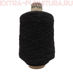 Нитки "спандекс"  500гр/1250м, цв.черный (А)