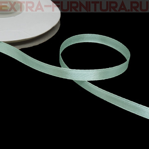 Лента атласная  6 мм  цв.125 светло-зеленый рул. 27,42м