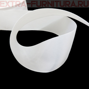 Лента репсовая IDEAL шир. 38мм цв. 029 белый, уп.27,42м