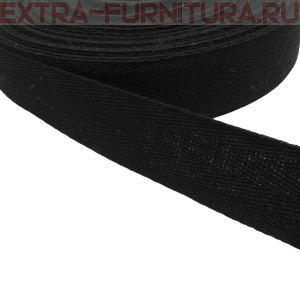 Лента ушковая (штрипочная) 30мм, цв.черный, уп.50м, 10уп./40уп.