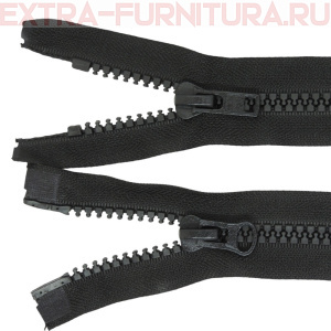 Молния Трактор Т8  2 замка 55 см, цв.322 черный