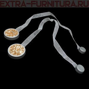 Магнитные клипсы "Круг Люкс Монисто" с лентой, цв. №3, пара