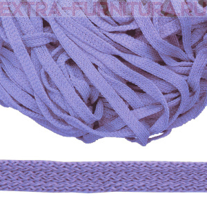 Шнур 34Ф плоский шир.7мм, цв.сирень 22, уп.200м