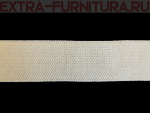 Резинка вязаная,  6мм (+/-1мм), цв.белый (уп.-100м*25 уп) Б