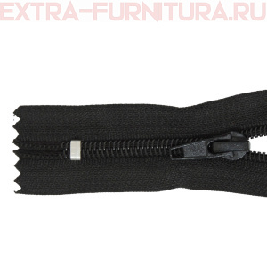 Молния Спираль неразъёмная Т5, дл.30 см, цв. 322 черный