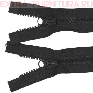 Молния Трактор Т5 2 замка 65см, цв. 322 черный, LOGO