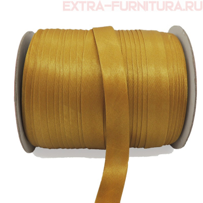 Косая бейка 16мм 132м цв.020 горчица ЕВРО