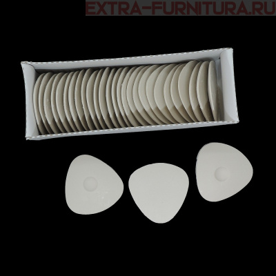 Мел портновский овальный восковой, цв. белый, уп.30шт, ДС