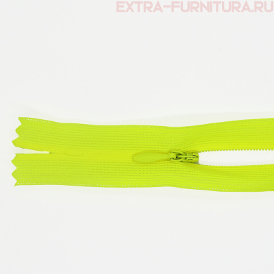 Молния потайная  № 3, 20 см, цв. 229 ярко-зеленый п/э пл.9,3 гр/м