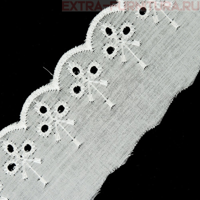 Шитье KRUZHEVO арт.TBY.0161 шир.40 мм, цв. белый, уп.13,71м