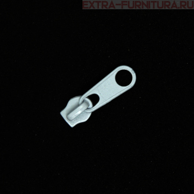 Бегунок к рулонной молнии тип 3, цв. белый