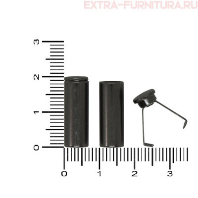 Наконечник для шнура 5,5мм, металл, арт.TBY OR 0305-5372, цв.черный никель, уп.100шт