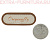 Нашивка под кожу овал "Originally" 5,5*2см коричневый