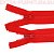 Молния Трактор Т5 2 замка 75см, цв.148 красный, LOGO